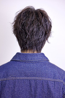 無造作センターパート