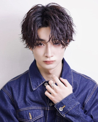 無造作センターパート