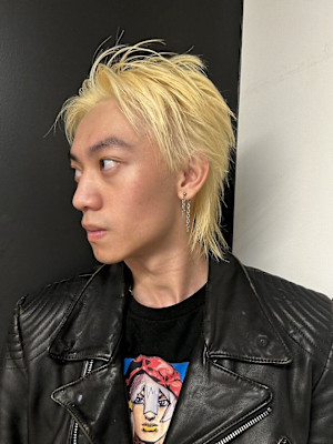 メンズショート ブロンド 金髪ショート