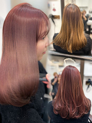 ULTOWA/ピンクブラウン/ワンカールレイヤー