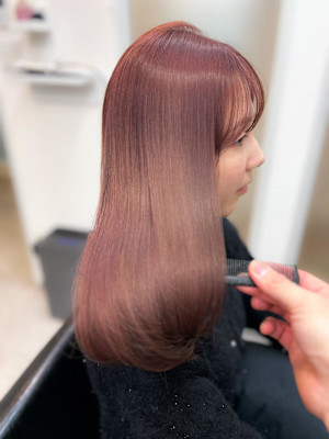 ULTOWA/ピンクブラウン/ワンカールレイヤー