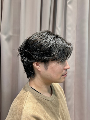 ナチュラルメンズカット＋パーマ