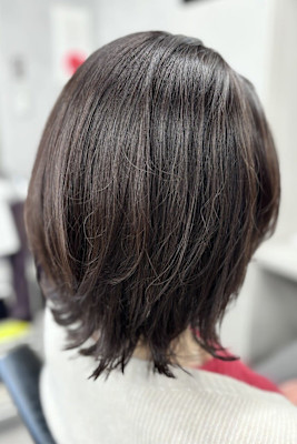 乾かすだけで決まる外はねボブ