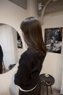 透け感グレージュ/髪質改善/シアカラー/20代