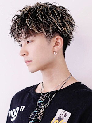 ハイライトかきあげコンママッシュ