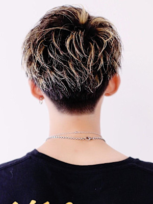 ハイライトかきあげコンママッシュ