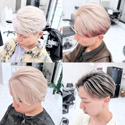 メンズカラー/髪質改善/ケアブリーチ/グラデーションカラー