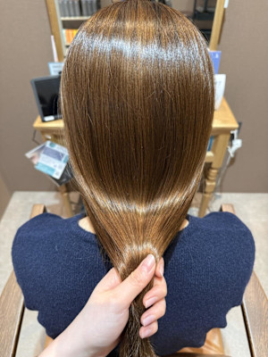 明るめロングヘア♪髪質改善トリートメント♪20代