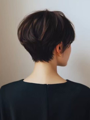 ショートヘア 大人ショート 白髪染め 40代 30代 艶髪