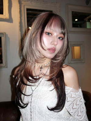 long layer layer cut ロングレイヤー