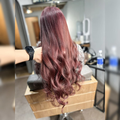 Lino ボルドーレッドロング