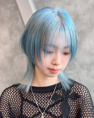 オーダーメイド　デザインカラー　ケアブリーチカラー　ウルフ