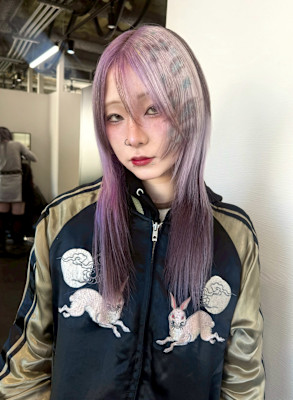 オーダーメイド　デザインカラー　ケアブリーチカラー　ウルフ