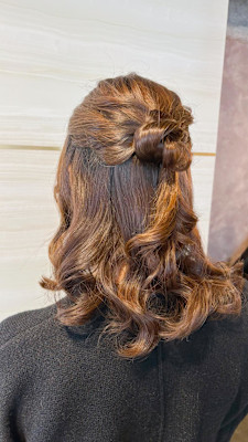 《あやね》ヘアセット/お団子/ハーフアップ