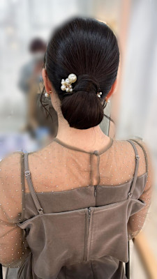 《あやね》ヘアセット/タイトシニヨン