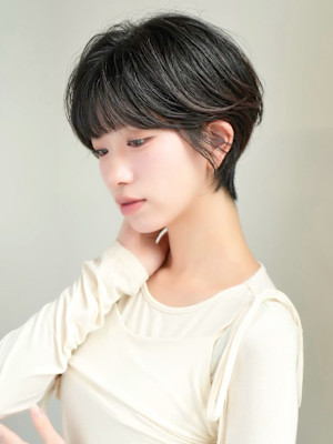 前下がりショート・ボブ/絶壁解消/前髪あり/40代/30代