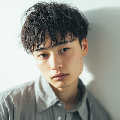 清潔感　メンズショート