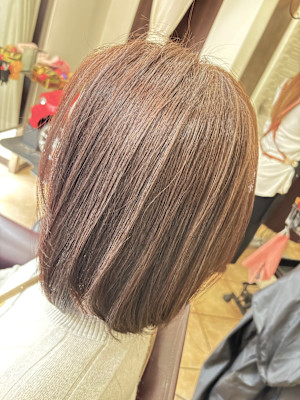 大人かわいいひし形ボブ