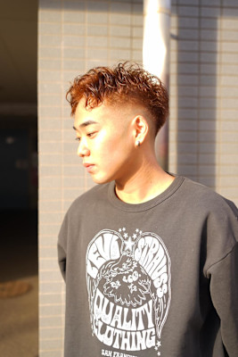 ブリーチなしcolor／メンズパーマ