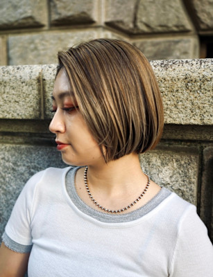 ハイトーンハイライトボブ