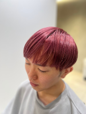 【麻布十番/メンズカット】メンズヘアカラー　ブリーチ　20代