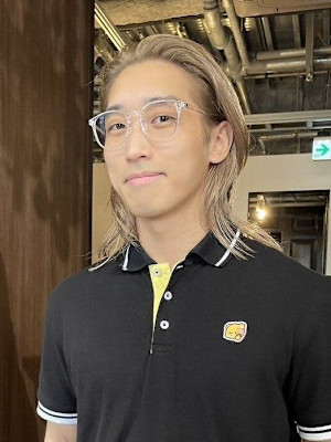 メンズ　クリアベージュ　ハイトーン