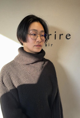 暗髪ハンサムショート