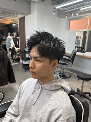 大宮/カット/短髪/毛流れ/センターパート