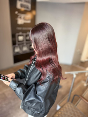 ブリーチなしピンク