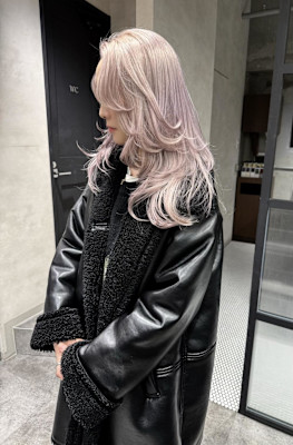 ★バタフライレイヤー×プラチナラベンダーピンク★