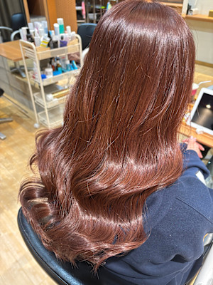 水素カラー/ピンクブラウン