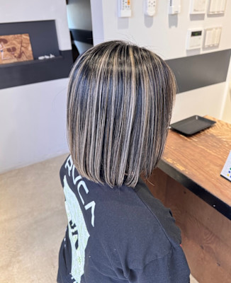 大人ボブxハイライト