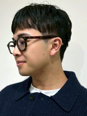 メンズカット ショートマッシュ ツーブロック 刈り上げ 短髪