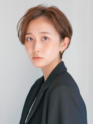 前下がりショート・ボブ/絶壁解消/前髪あり/40代/30代