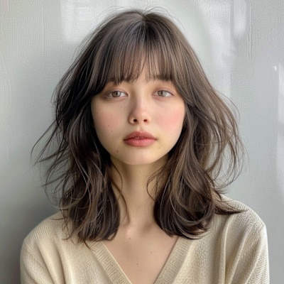 【大人可愛い】ナチュラルミディ