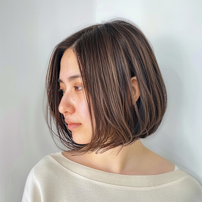 まとまり美人ボブ