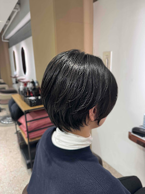 ショートボブ/カット/パーマ