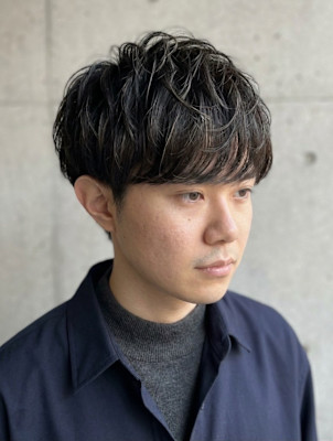 20代30代40代50代60代　メンズ黒髪ニュアンスマッシュ