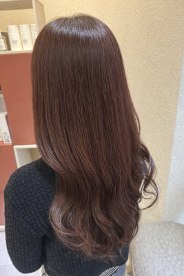 大人かわいいナチュラルカラーアッシュブラウン