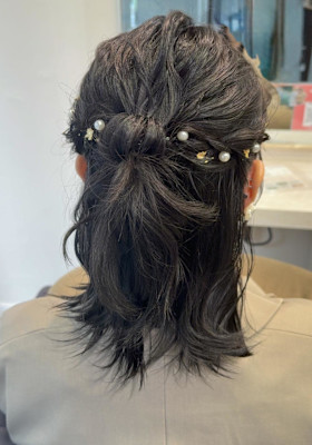 お呼ばれヘア/ハーフアップ