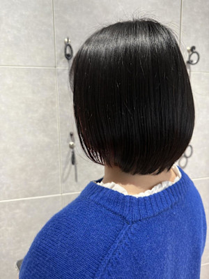 ボブ/インナーカラー