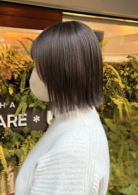 大人透明感ミニボブ