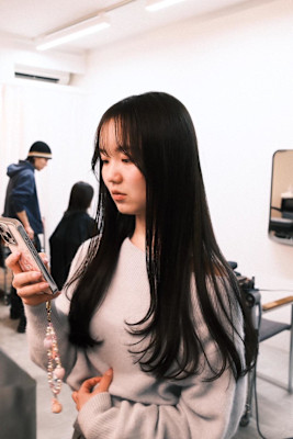 暗髪/ロングレイヤー/20代/30代/髪質改善