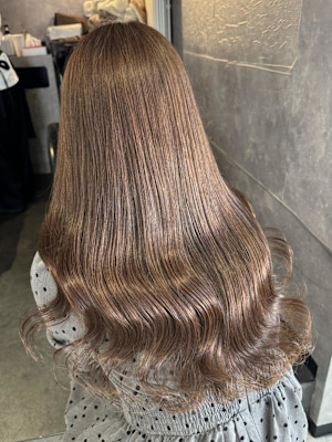 《鈴木茉奈》ブリーチなし/マロンブラウン/アッシュ系