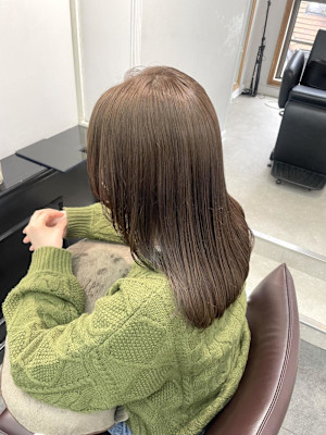 ヘーゼルベージュ/ベージュカラー/ブリーチなしカラー