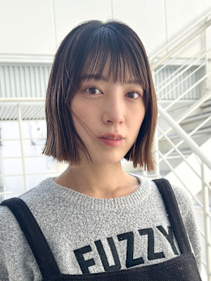 シースルーバング×切りっぱなしボブ【担当：SHIORI】