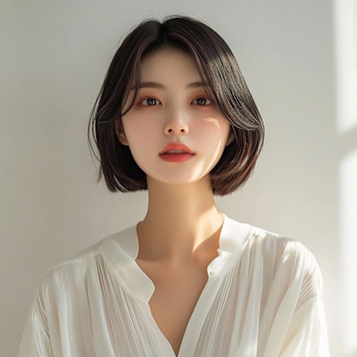 ボブ/イメチェン/外ハネボブ/美髪/ワイドバング/髪型