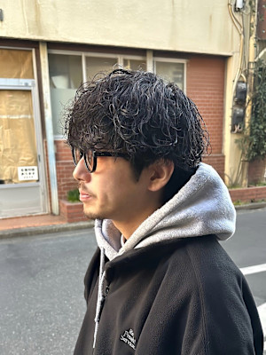 波巻きパーマ/メンズパーマ/メンズカット/ツーブロック/眉毛