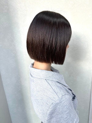 【西八王子】20cmカットで劇的チェンジ！艶髪タッセルボブ｜