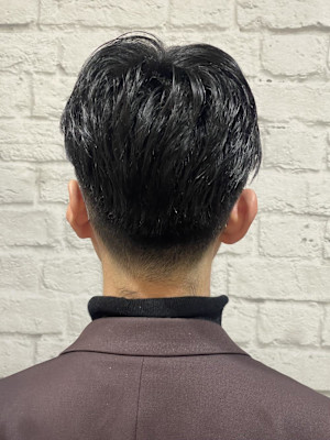 ツーブロショートセンターパート 